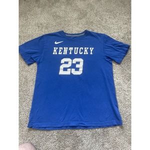 Kentucky Wildcats Shirt Mens Large Nike Blue Anthony Davis Short Sleeved